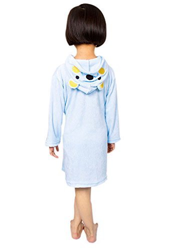 Lovely Cartoon Series Soft Baby Bathrobe/Hooded Bath Towel, Blue Bear (5832CM)