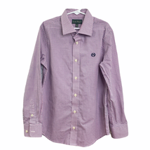 Ralph Lauren Boys Tattersall Check Dress Shirt Size 10 Long Sleeve Butto... - $16.13