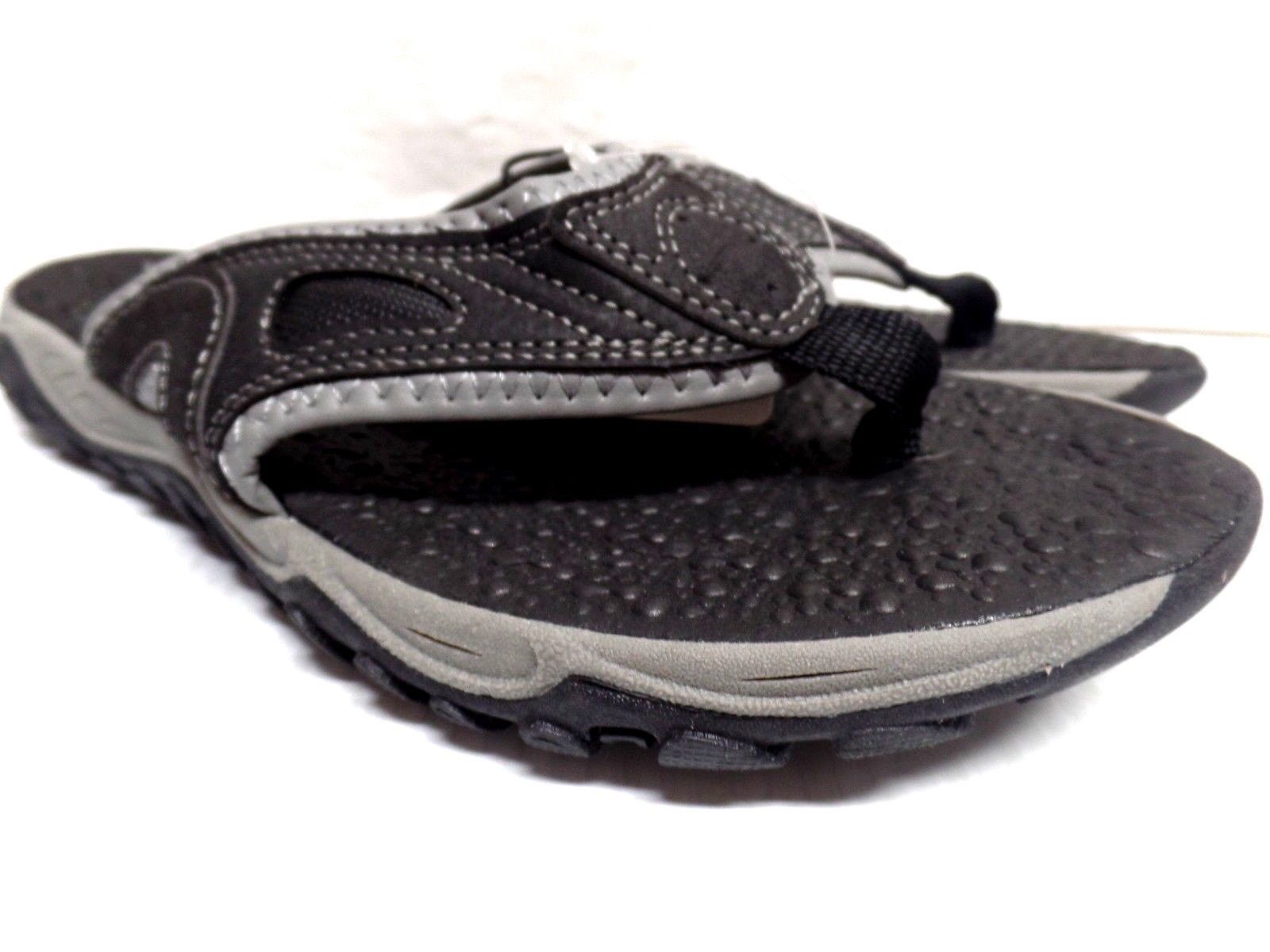 Ozark Trail Sandal Mens Flip Flop -Black & Gray - Outdoor Sandals ...