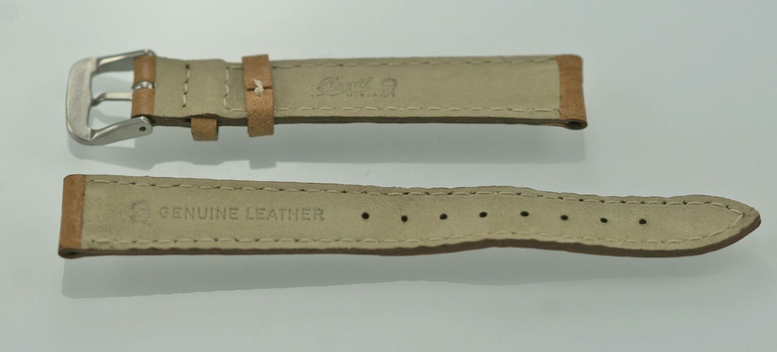 Fossil Womens Stainless Steel Camel Leather Replacement Watch Band 14mm