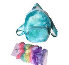 More than Magic Girl&#39;s Faux Fur Mini Backpack Green and Hair Tie Twister... - $11.40