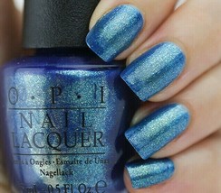 Opi Ford Mustang The Sky's My Limit Iridescent Blue Nail Polish Lacquer F71 New! - $18.80