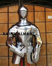 Maxmillian Half Suit of Armor- Breastplate Back Plate, Helmet And Arm Guard