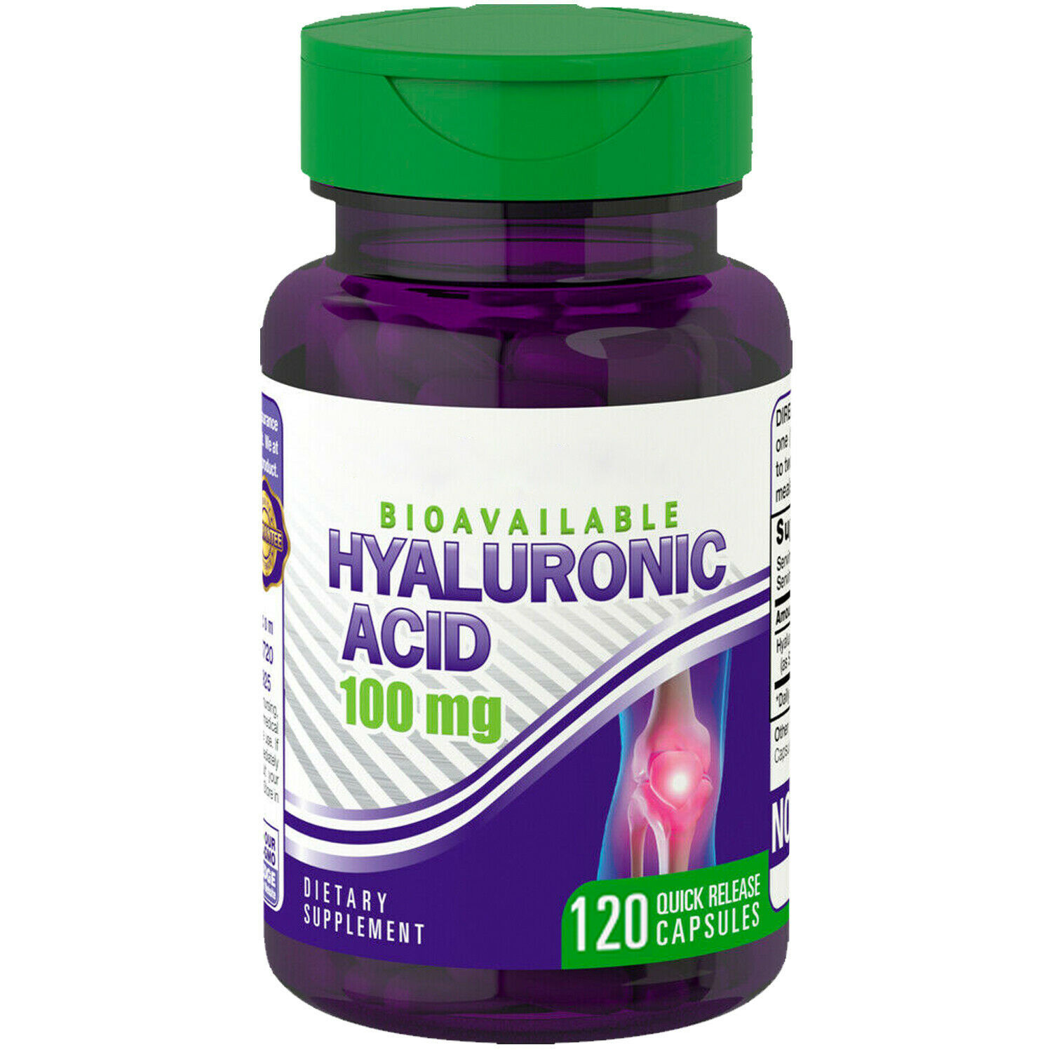 Piping Rock Hyaluronic Acid 100mg 120 Capsules Joint Formula NonGMO