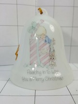 Precious Moments  Bell "Peeking In To Wish you a Merry Christmas" 1985 #271 - $6.95