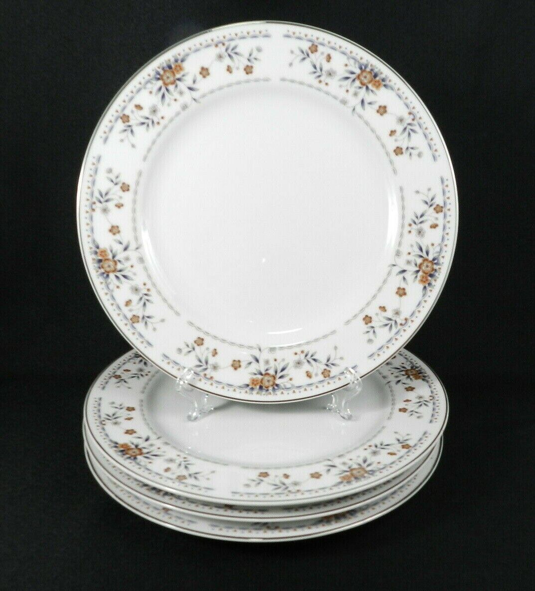 4 Dinner Plates Wade Sone "Claremont" Fine Porcelain China 103/8