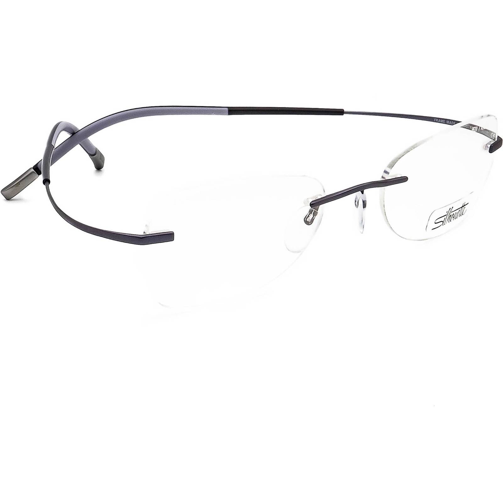 Silhouette Eyeglasses 6639 40 6057 7581 Titan Purple Rimless Austria 49 ...