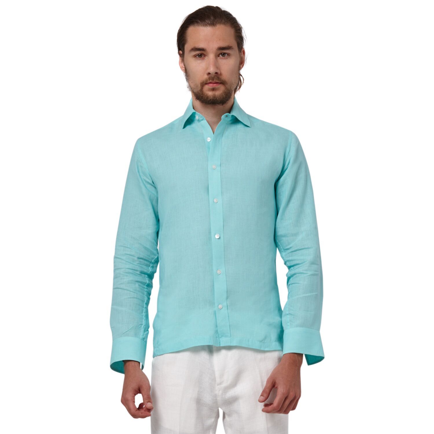 Beach Wedding Linen men linen  Long sleeve Shirt  colors plus Size