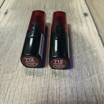 Set Of 2-L'Oreal Le Rouge Infallible Lipstick #712 Everlasting Plum New - $11.87