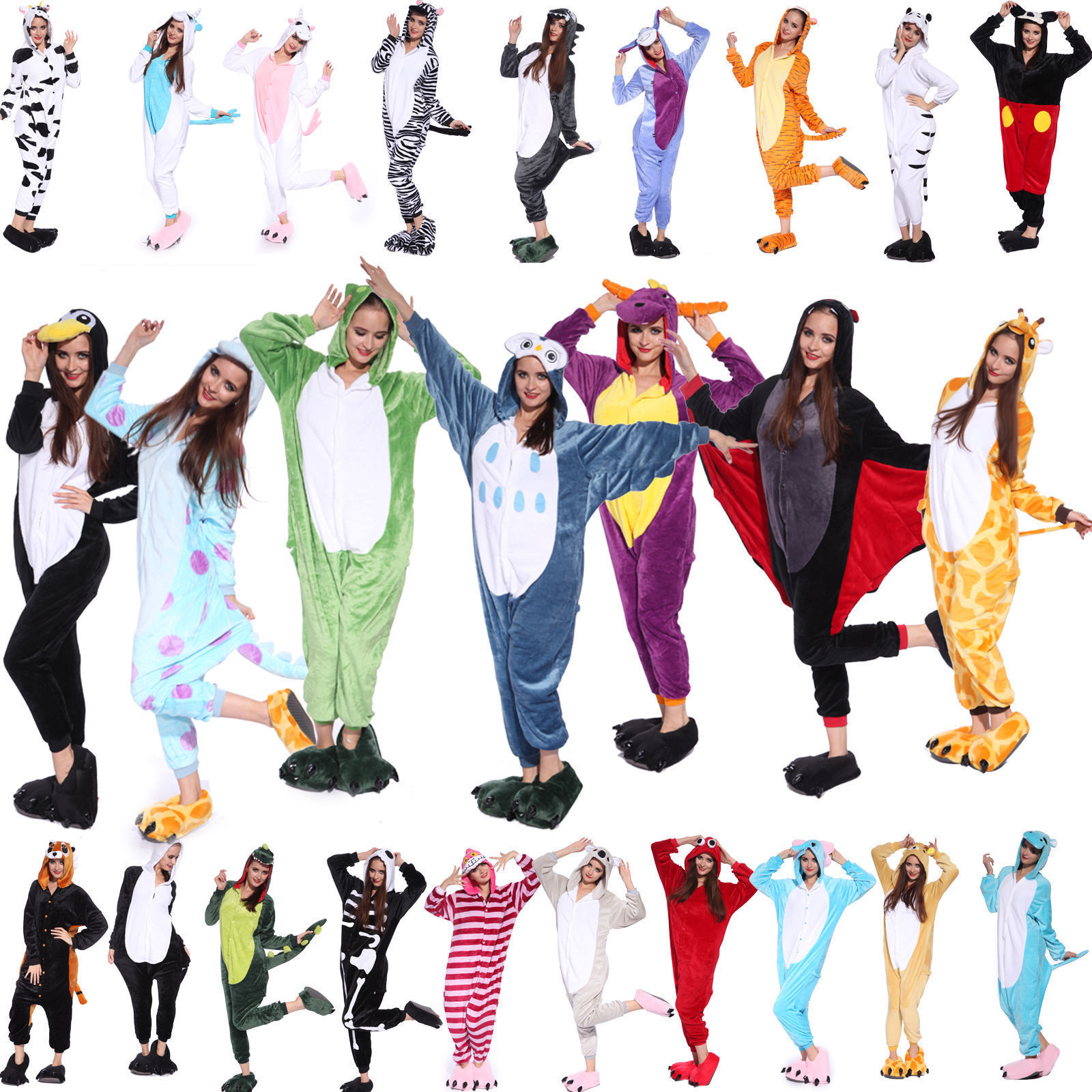 Hot Kigurumi Unisex Adult Pajamas Anime Onesie Cosplay Costume Onesies