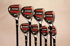 Custom Made Xds Hybrid Golf Clubs 3-PW Set Taylor Fit Graphite +2" Over Reg - $587.95