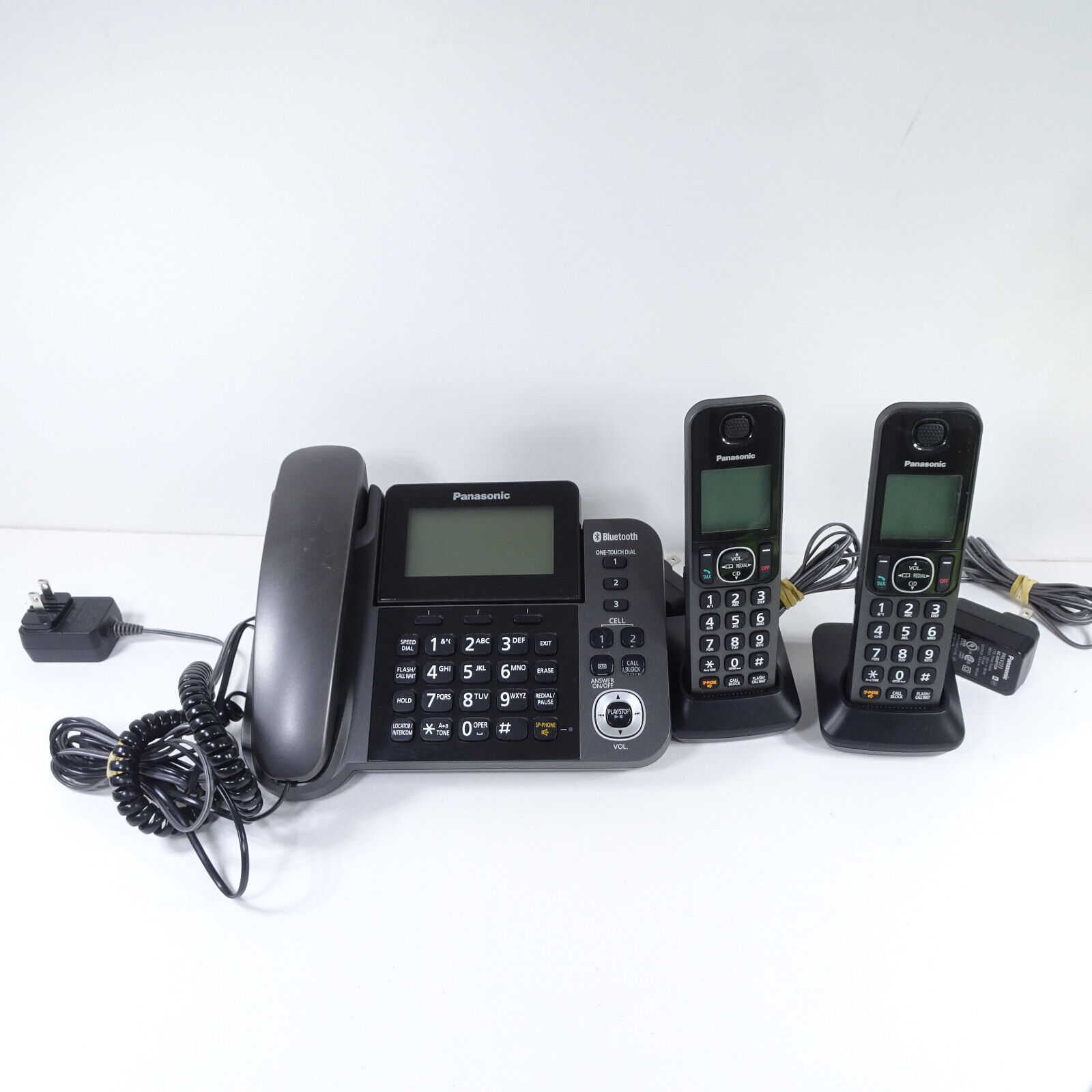 Panasonic KXTGF380 Link2Cell Bluetooth Corded & Cordless Phone System