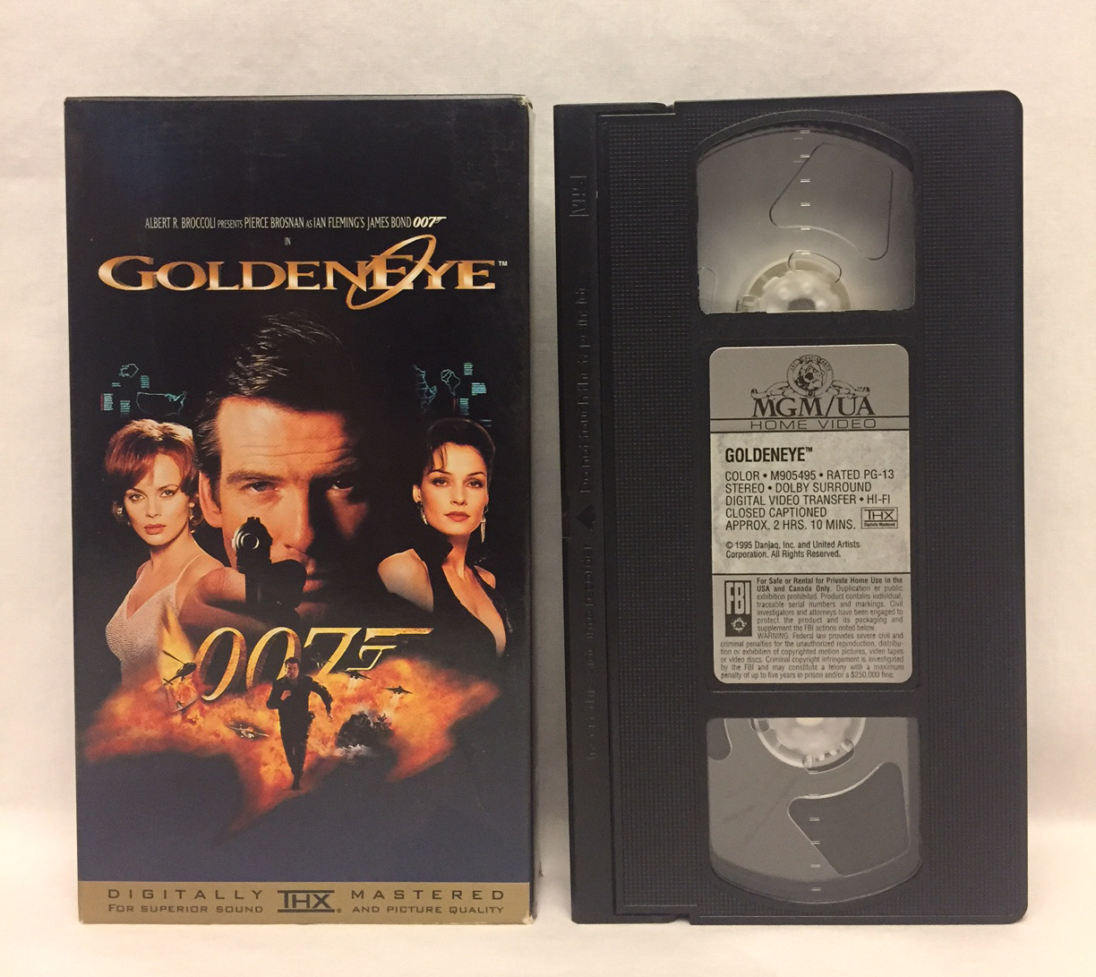 VHS Goldeneye James Bond movie 1995 Pierce Brosnan Famke Janssen - VHS ...
