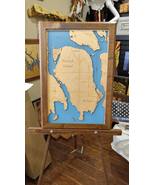 Neebish Island, Michigan - laser cut wood map - $289.49+