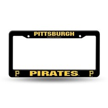 PITTSBURGH PIRATES MLB AUTO PLASTIC LICENSE PLATE FRAME BLACK FREE SHIPPING - $9.99