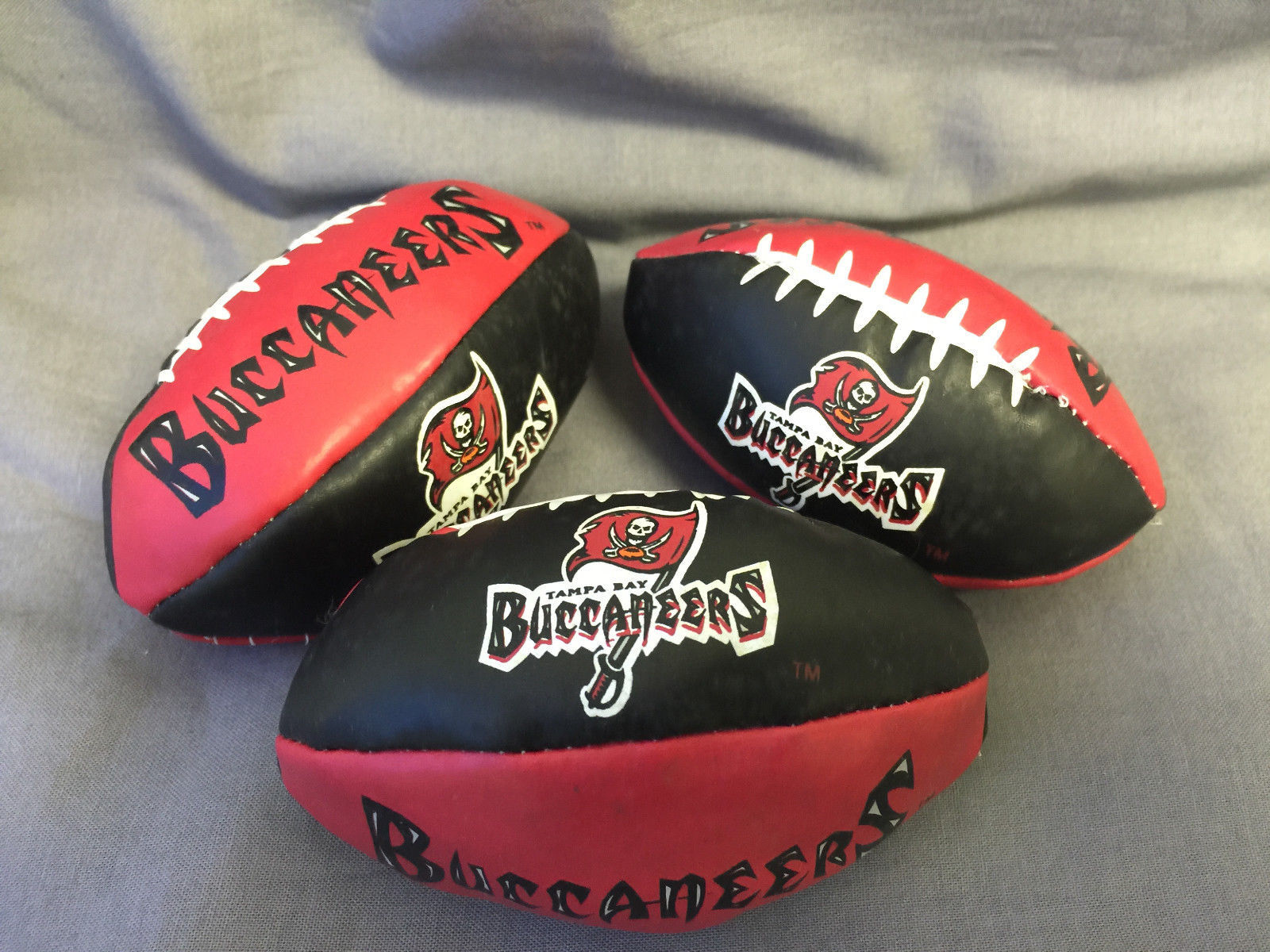 Set of 3 NFL Hacky Sack Kick Ball Tampa Bay Buccaneers FootballNFL