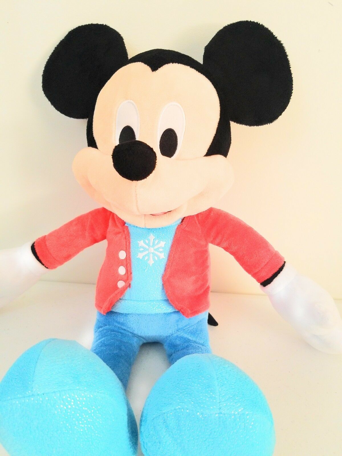 christmas mickey stuffed animal