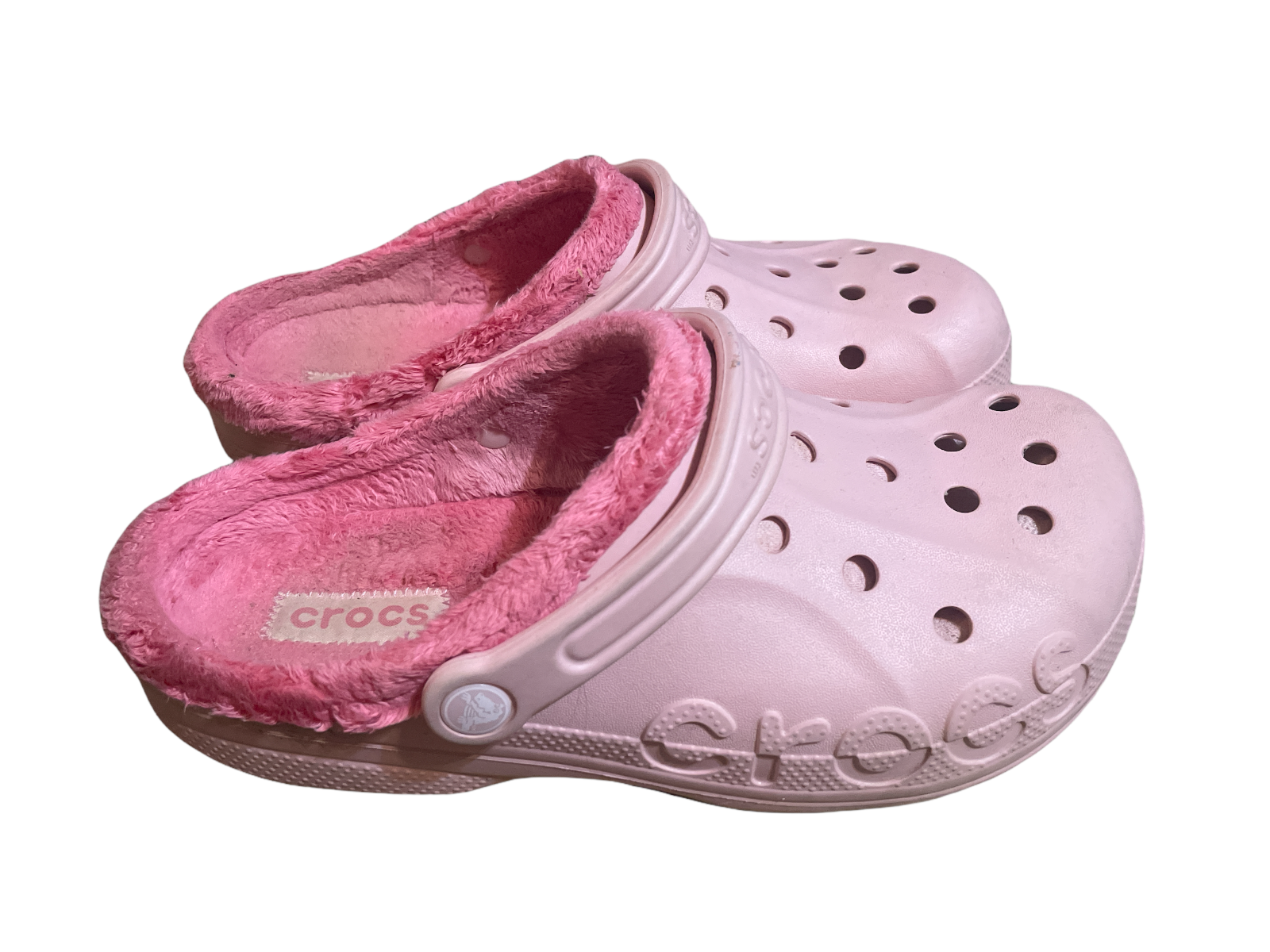 Classic Crocs Pink Faux Fur Lined Dual and 50 similar items