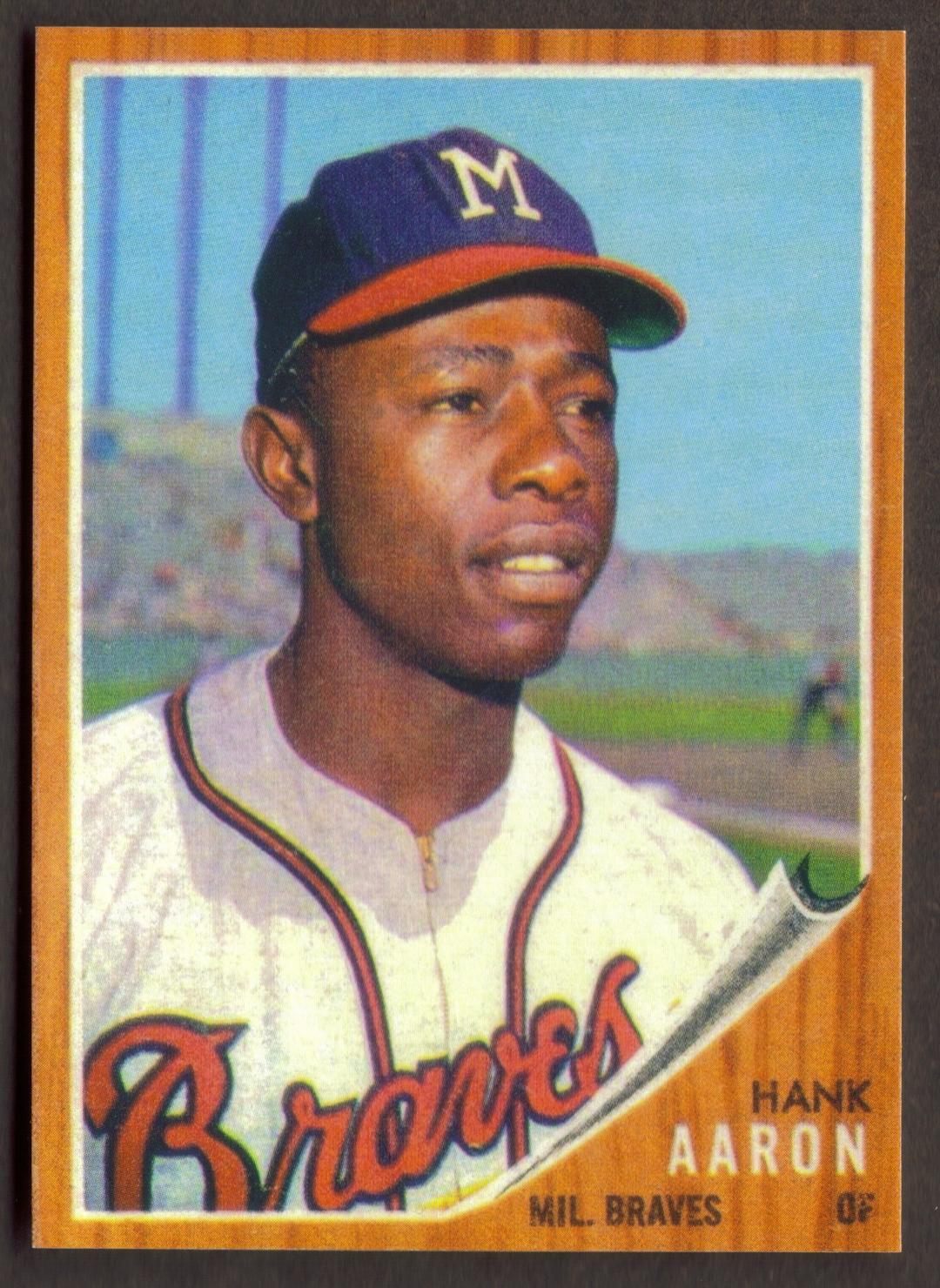 HANK AARON Card RP #320 Braves 1962 T Free Shipping - Baseball Cards