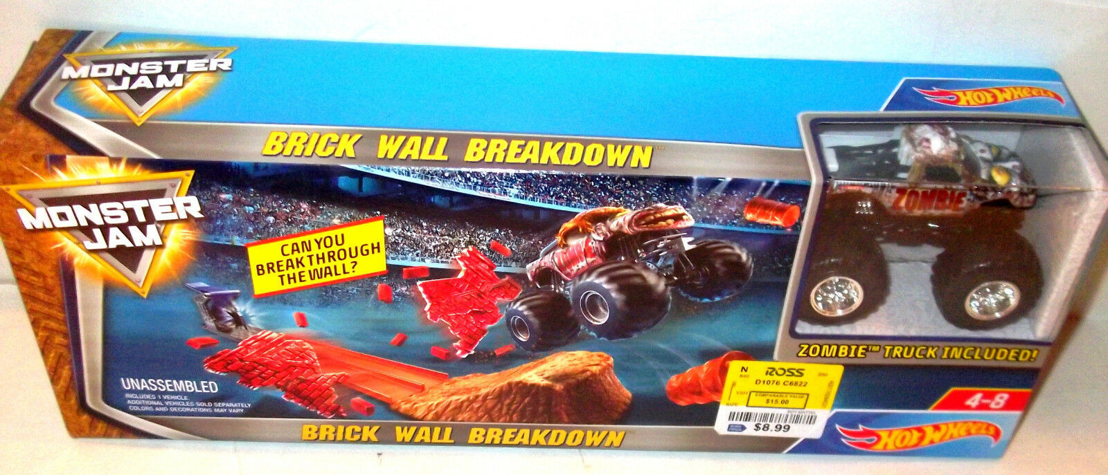 monster jam brick wall breakdown