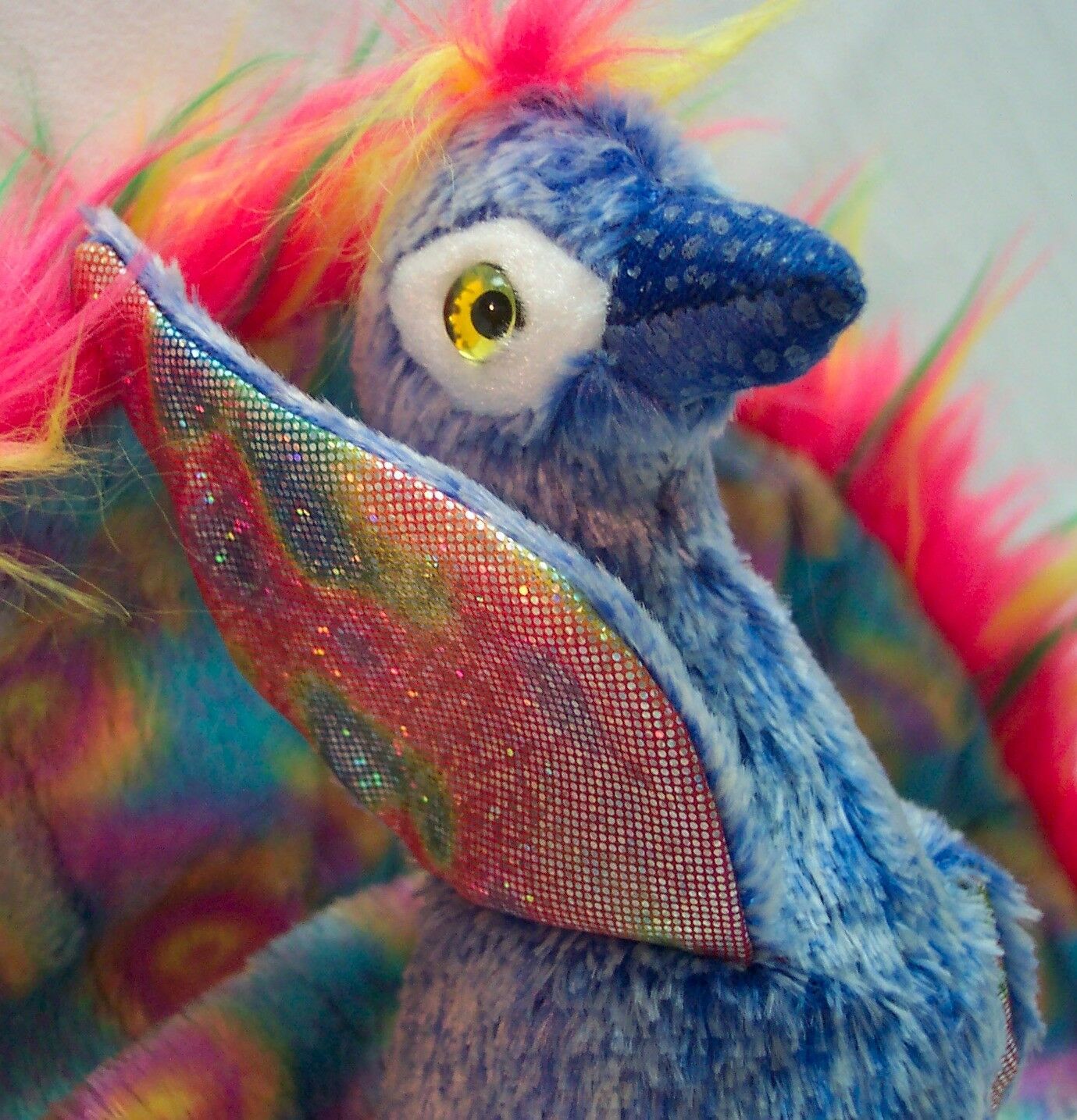 plush peacock