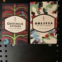 Starbucks reserve tasting cards new roastery coffee taster guatamala bolivia - $7.92