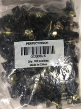 100 LOT SINGLE BLACK FLEX CLIP w/ 1&quot; SCREW RG6 CABLE WIRE PERFECTVISION ... - $4.83