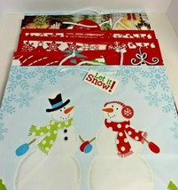 Set Of 7 Christmas Themed Gift Bags Different Sizes/Designs/Colors - $26.18