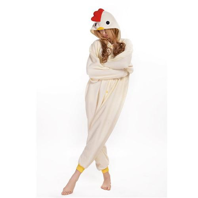 Adults' Kigurumi Pajamas Cock / Chicken Onesie Pajamas Polar Fleece Cosplay For