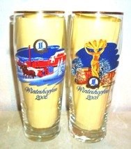 2 Landskron Gorlitz Winterhopfen 2002 & 2003 German Beer Glasses - £11.16 GBP