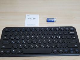 inote Korean English Bluetooth Slim Keyboard Wireless Compact Mini (Black) image 6