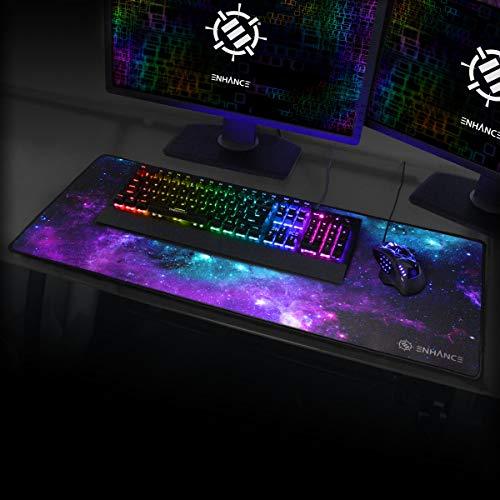 ENHANCE Extended Large Gaming Mouse Pad - XL Mouse Mat (Galaxy and ...