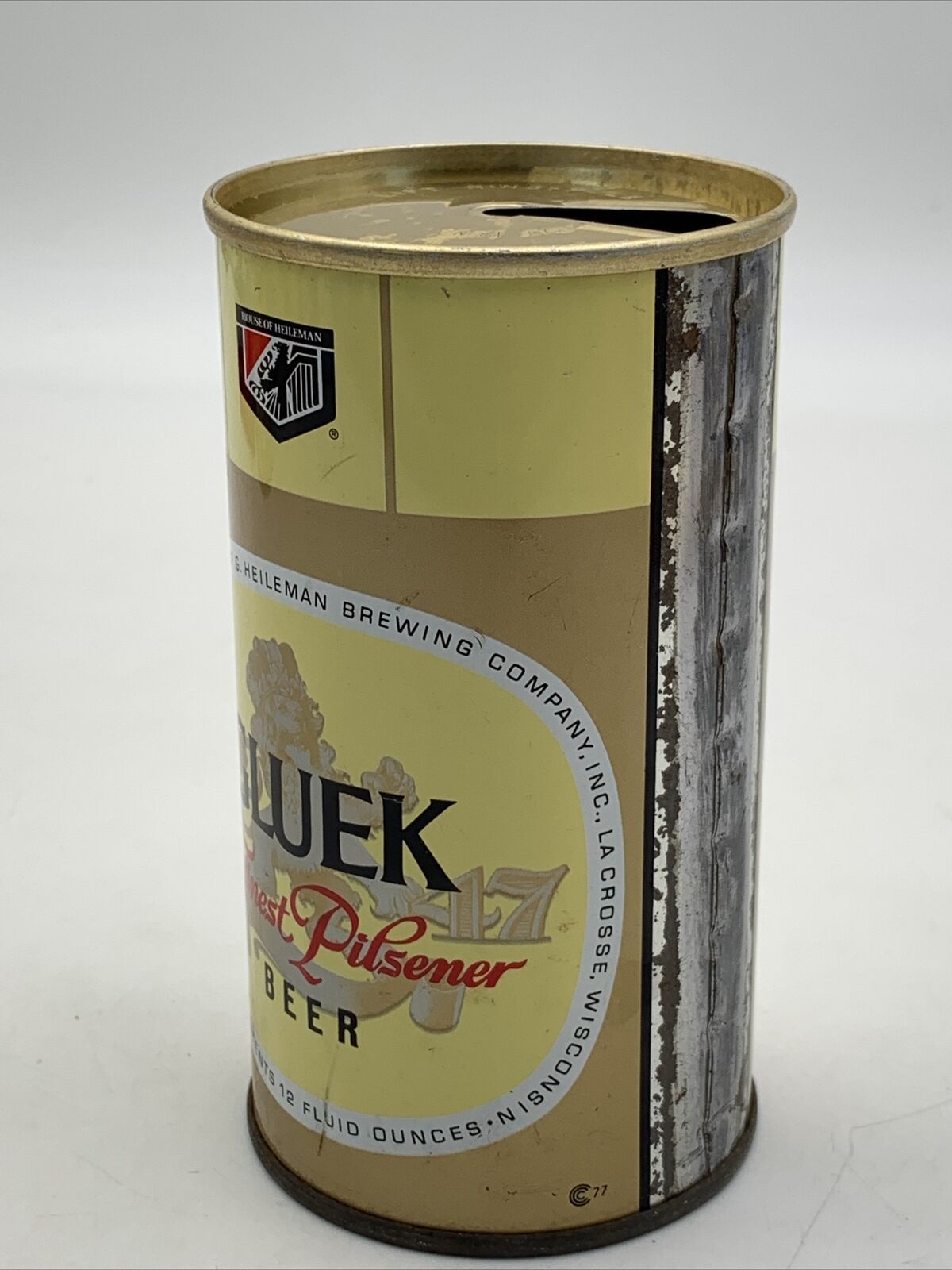 Gluek Beer Can Empty Pull Tab 12 Oz Vintage House Of Heileman 202373