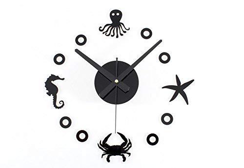 PANDA SUPERSTORE Creative Design DIY Mediterranean Amorous Feelings Wall Clock [