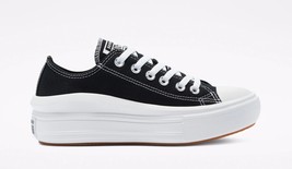 Rrp C $151 Converse Womens Ctas Move Ox Trainers 570256C Black Us 7.5 - $101.60