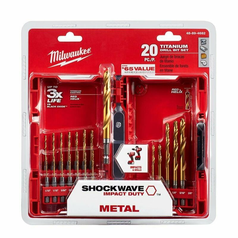 MILWAUKEE 48-89-4444 4pc Hex Shank Drill Bit Set
