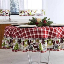 Christmas Joy Holiday Round Decorative Tablecloth - $44.10