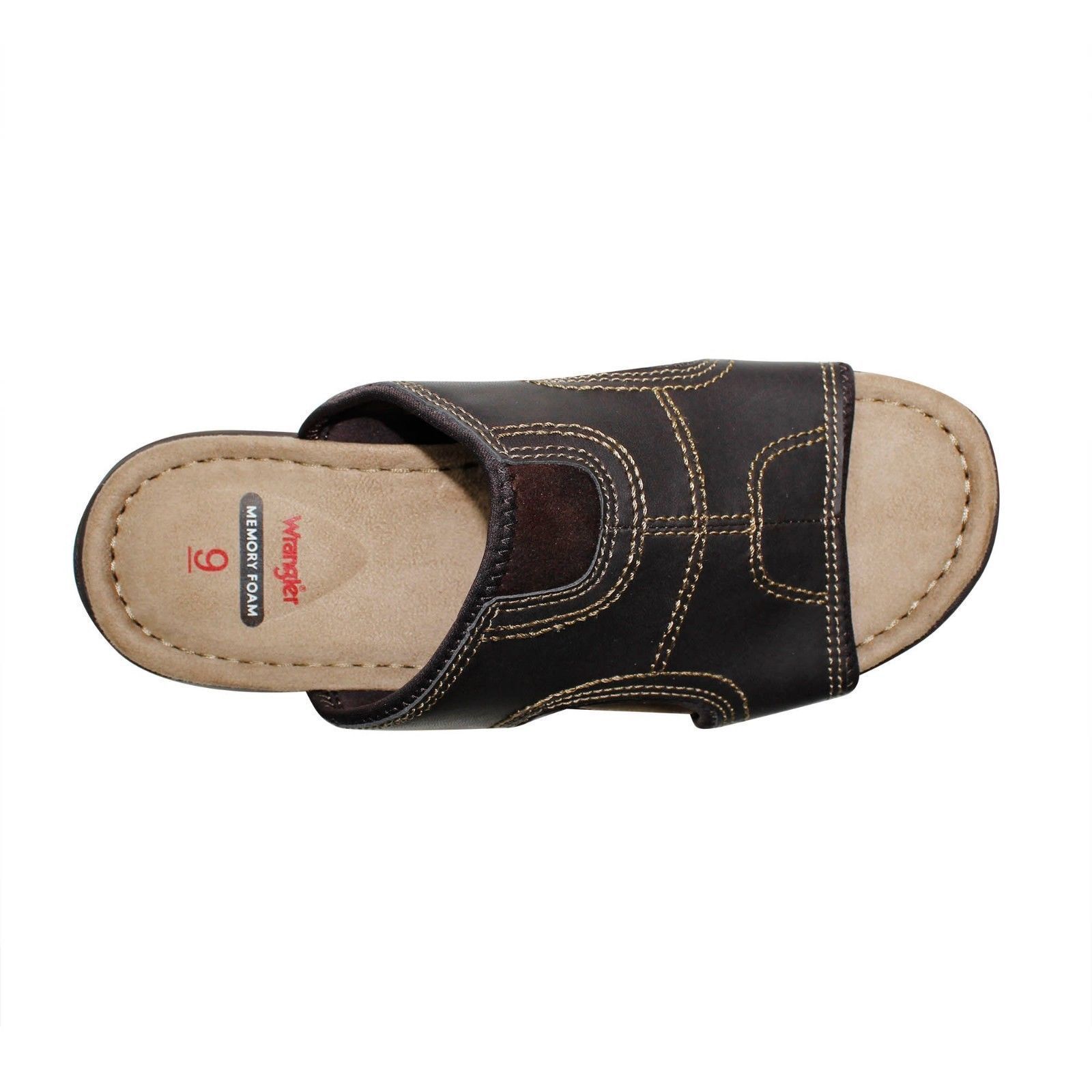 wrangler memory foam sandals