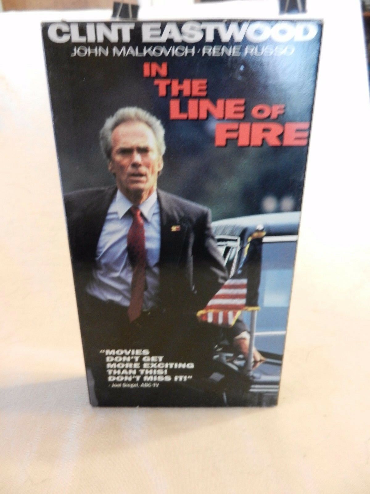 In the Line of Fire (VHS, 1994 Closed Captioned) Clint Eastwood, Rene ...