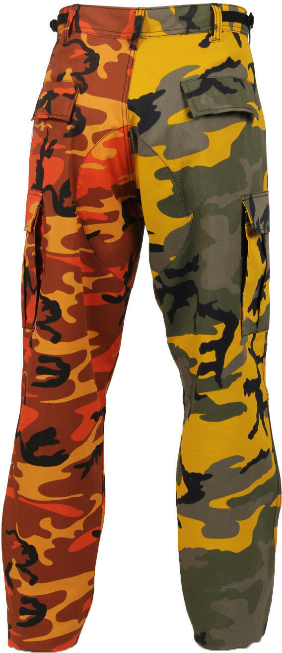 orange camouflage pants