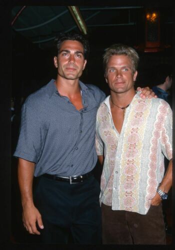 1998 MICHAEL BERGIN & DAVID CHOKACHI Candid Original 35mm Slide ...