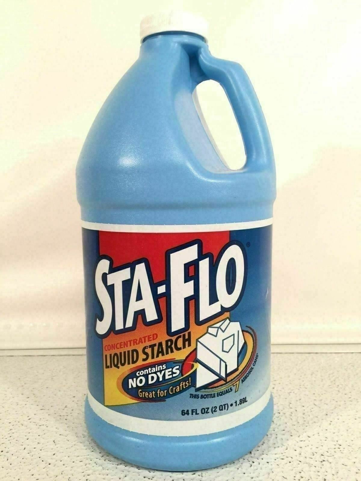 Purex StaFlo Concentrated Liquid Starch 64 Fluid Ounces Strengthen Art