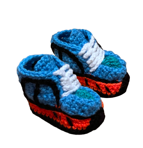 Handmade - 27.baby crochet runner y-700 bright shoes