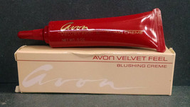 Vintage NOS Avon Velvet Feel Blushing Creme, Rose Silk, 0.5 Ounces - $5.35