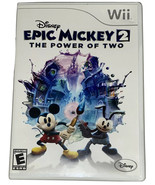 Disney Epic Mickey 2: The Power of Two - Nintendo Wii Complete- Case Dis... - $11.88