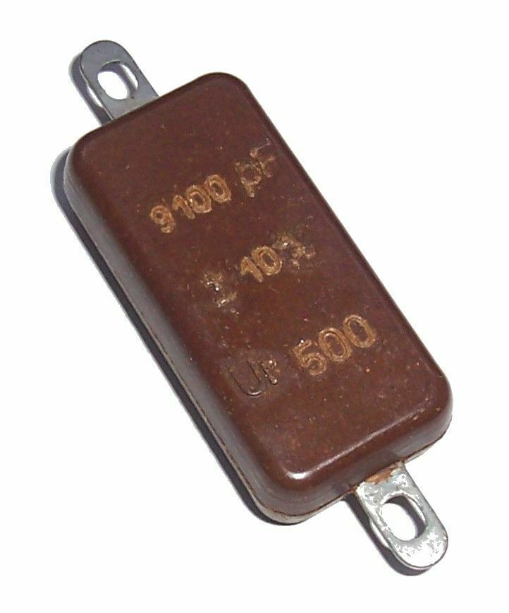 Capacitor Silver Mica KSO11 9,1nF 500V /9224 Vintage Capacitors