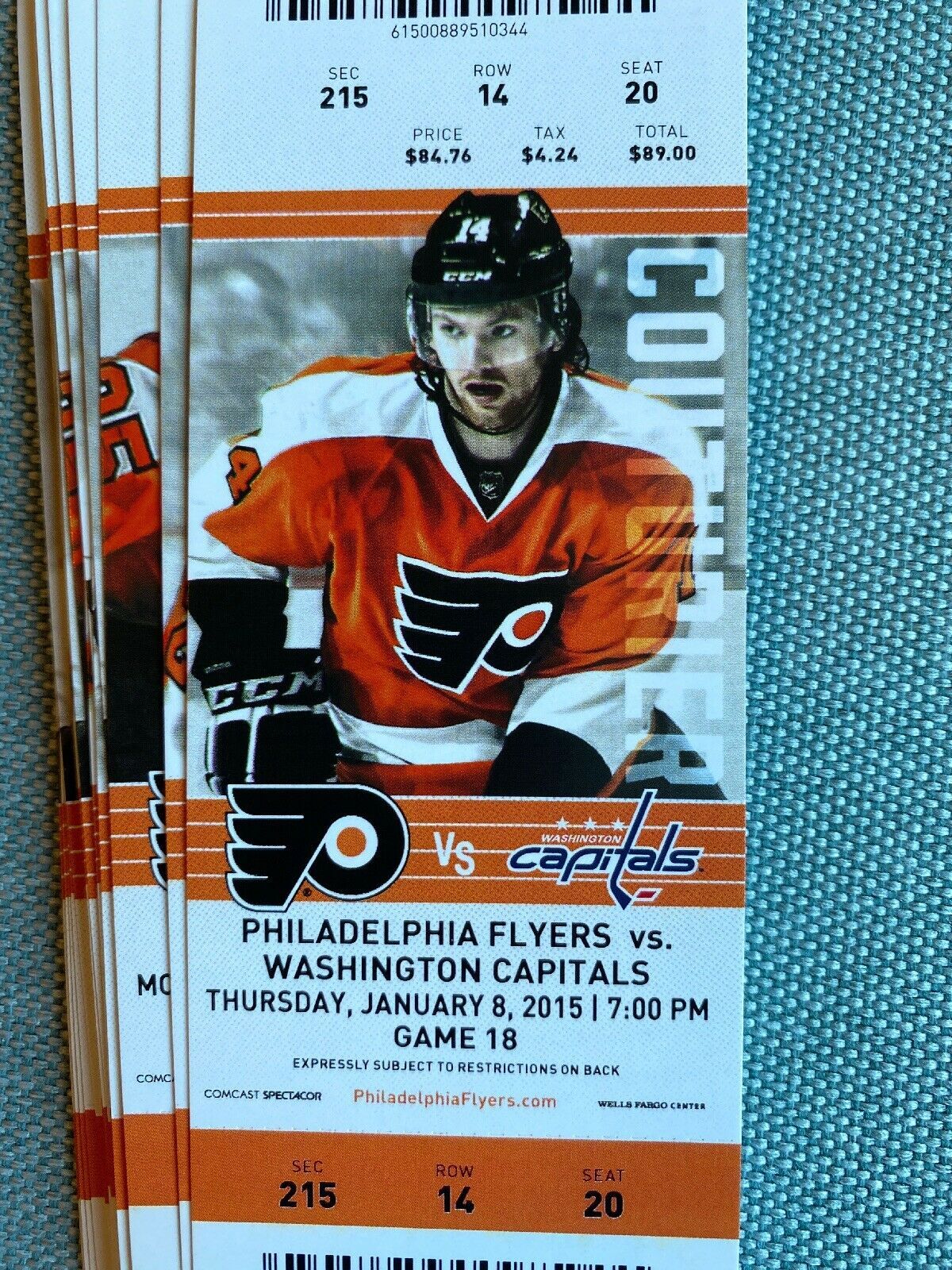 201415 Philadelphia Flyers Full Season Ticket Stubs Ticket Stubs