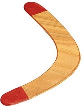 Solid Wood Boomerang, Red-Tip 17.5&quot; Outdoor Easy Catch - $12.99