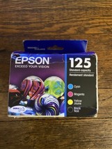 Epson 125 Ink Cartridge Combo Set Cyan, Magenta, Yellow, Black - Ugly Box - $28.71