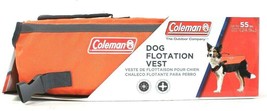 1 Count Coleman Up To 55 Lbs Dog Flotation Vest High Visibility Durable & Stable